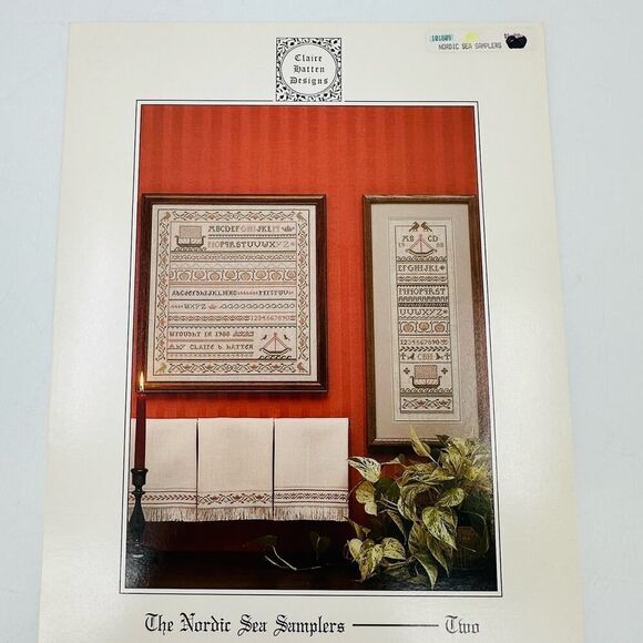 Claire Matten Designs Counted Cross Stitch Patterns THE NORDIC SEA SAMPLERS Two - Picture 1 of 8